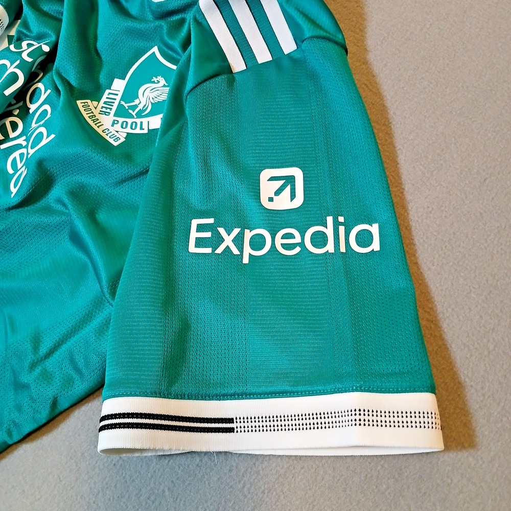 adidas Liverpool FC 2025/26 Third Jersey Green Men's XL JV6428 NWT - Picture 7 of 15